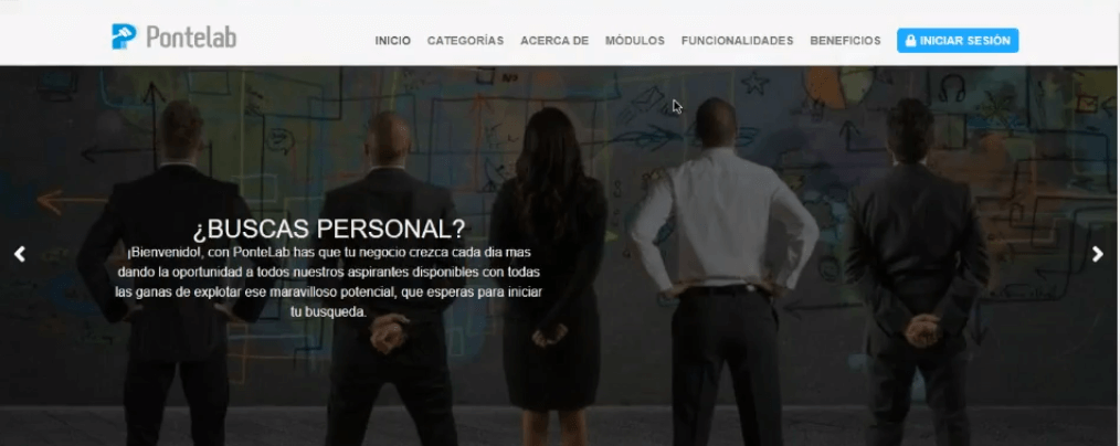 Screenshot do projeto Sistema de Información PonteLab
