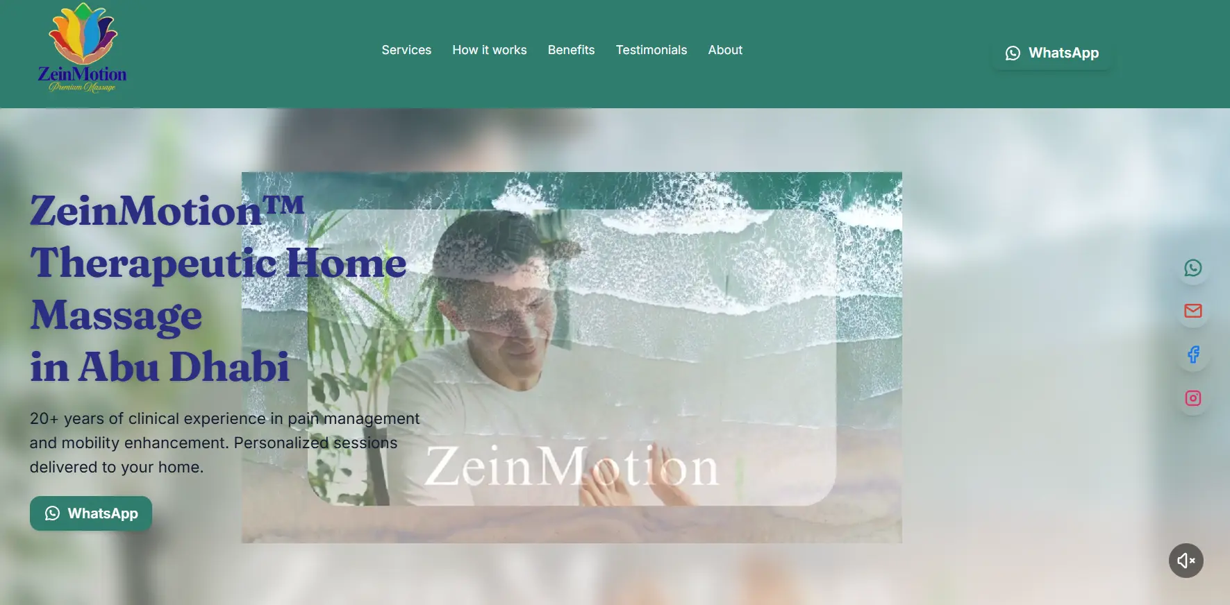 Landing Page - ZeinMotion™ Therapeutic Home Massage